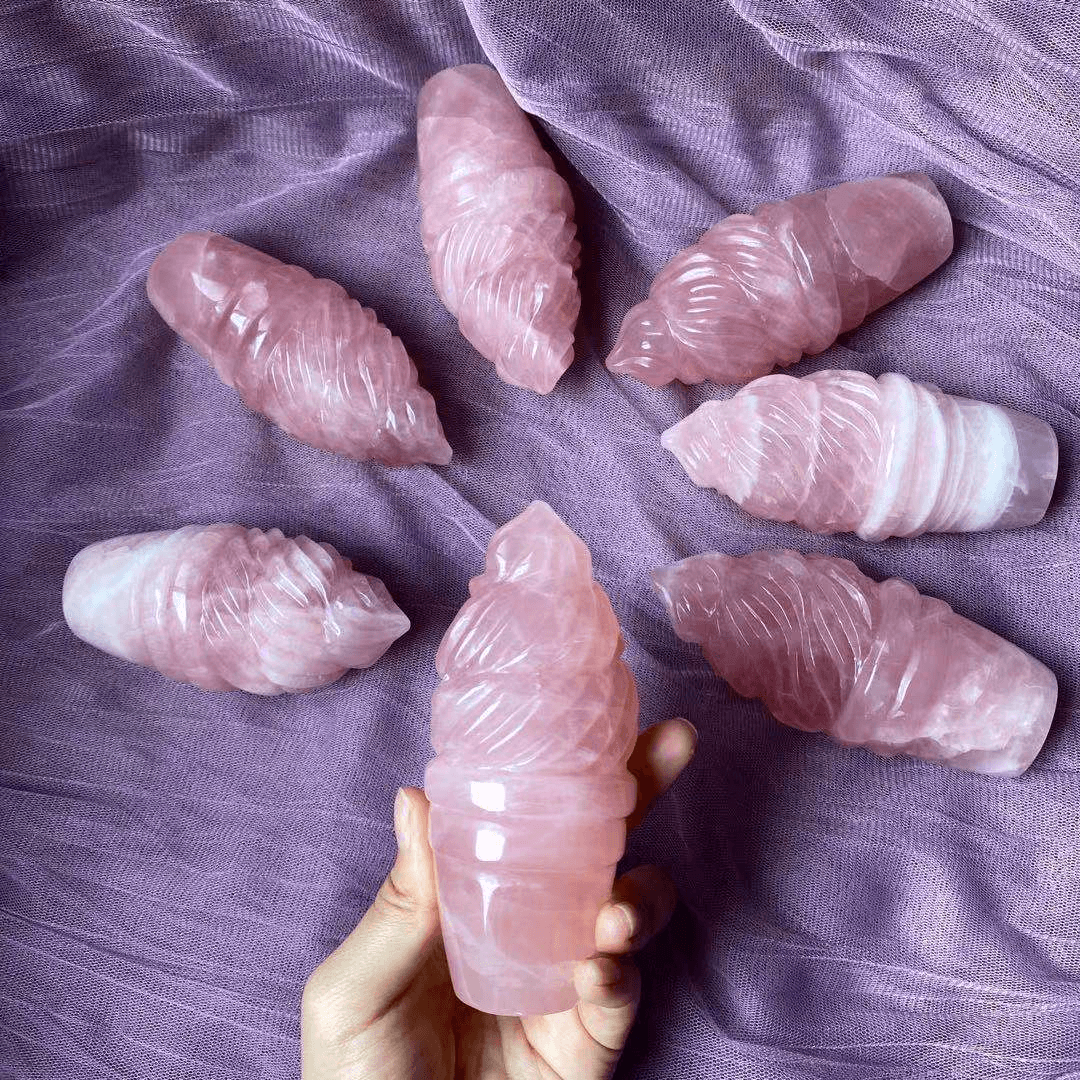 Crème glacée au quartz Rose Reikistal