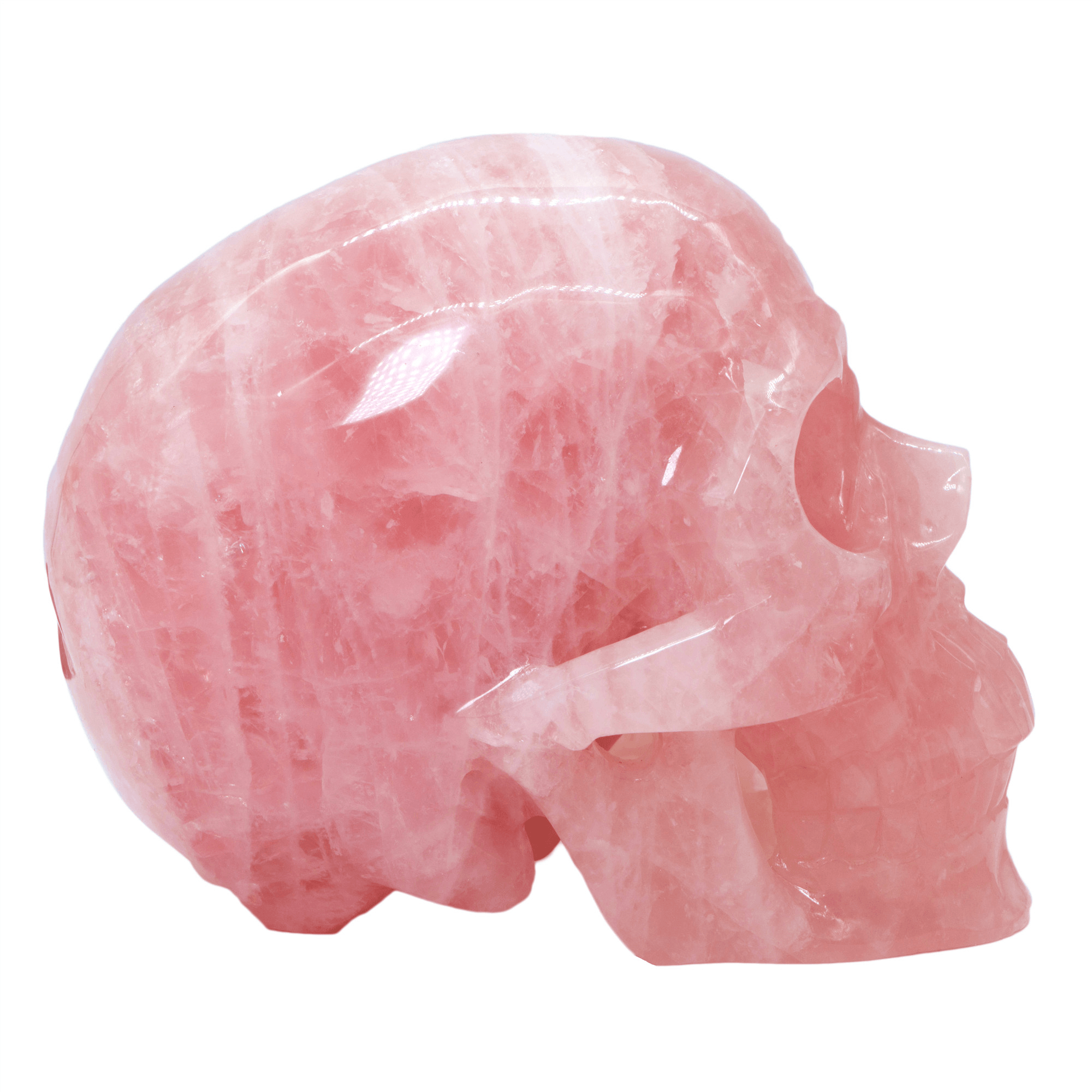 Reikistal Rose Kvarts Skull