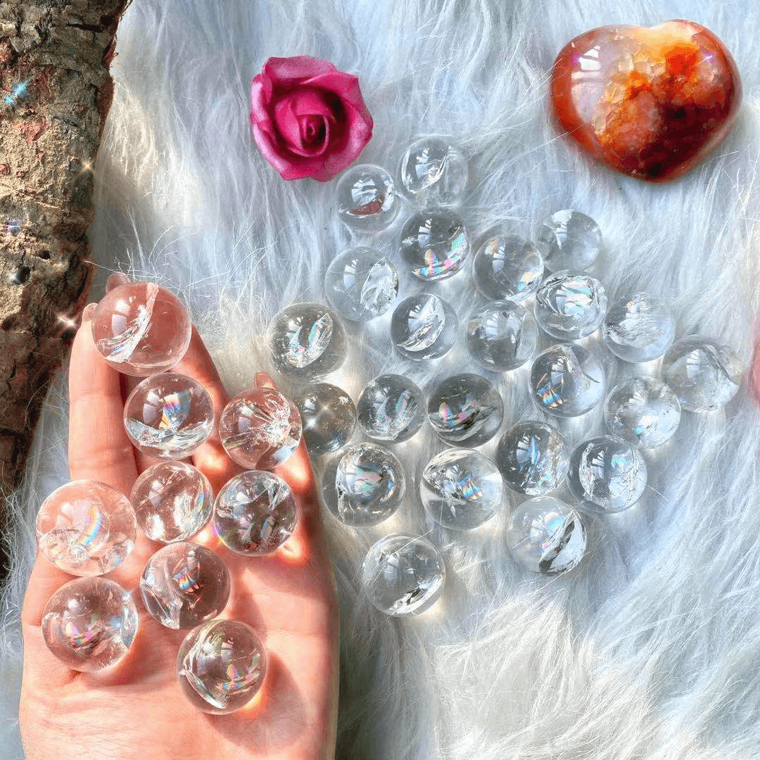 Reikistal Rainbow Clear Quartz Ball