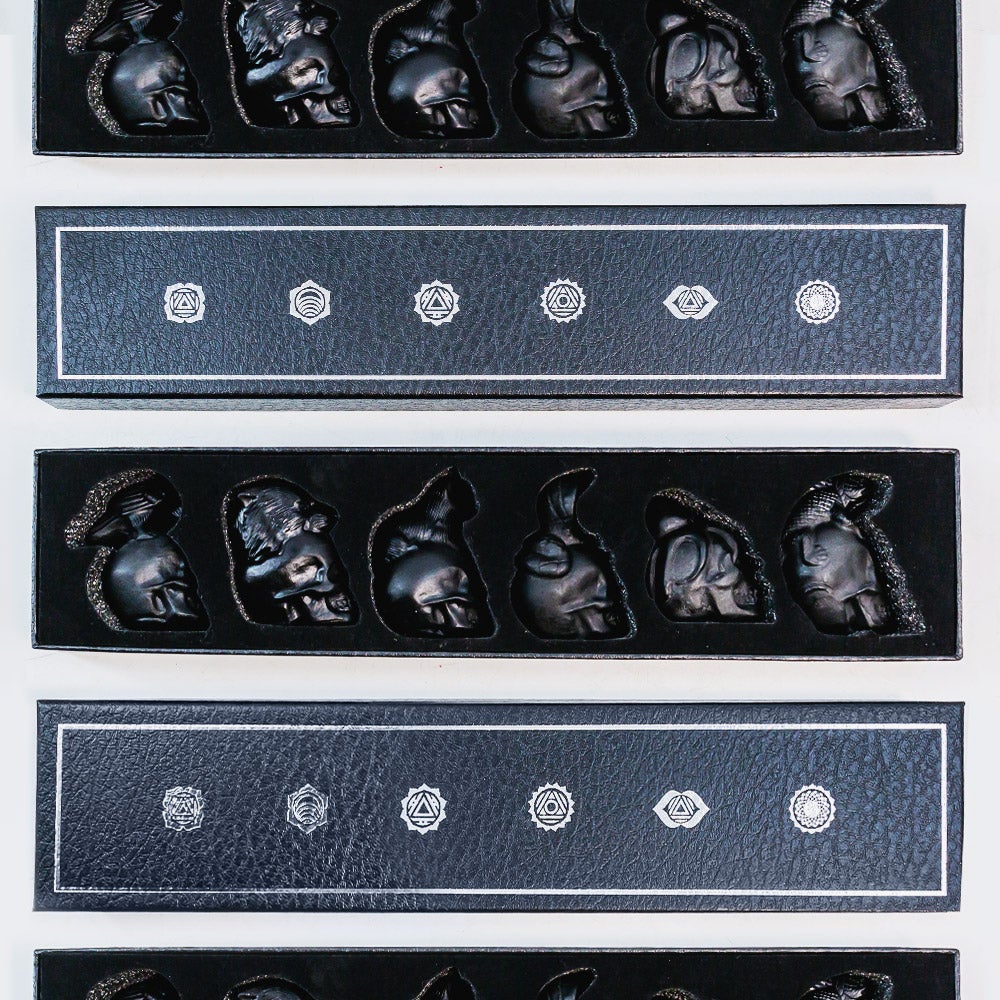 Reikistal Obsidian Skull Gift Box