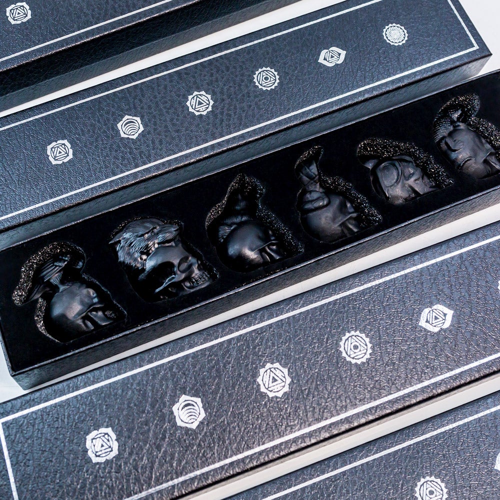 Reikistal Obsidian Skull Gift Box