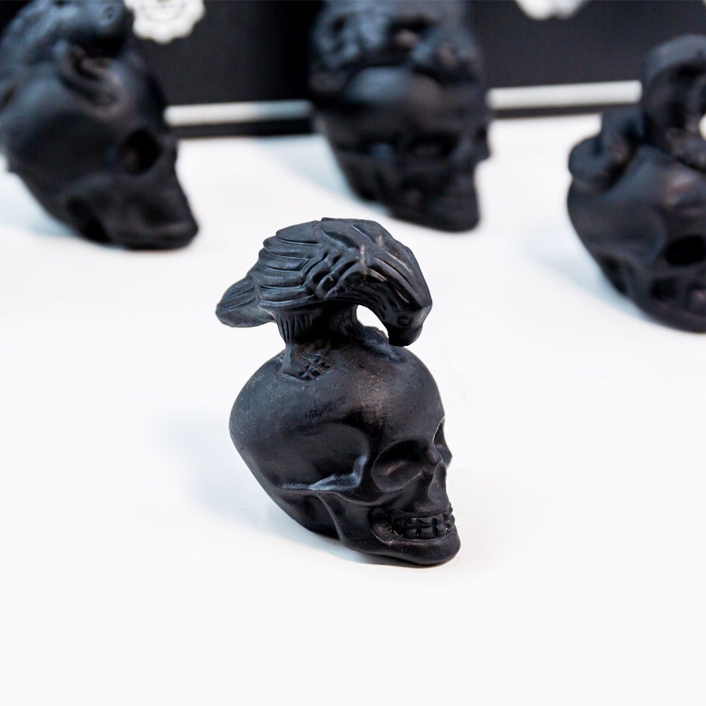 Reikistal Obsidian Skull Gift Box