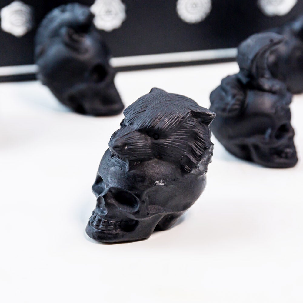 Reikistal Obsidian Skull Gift Box
