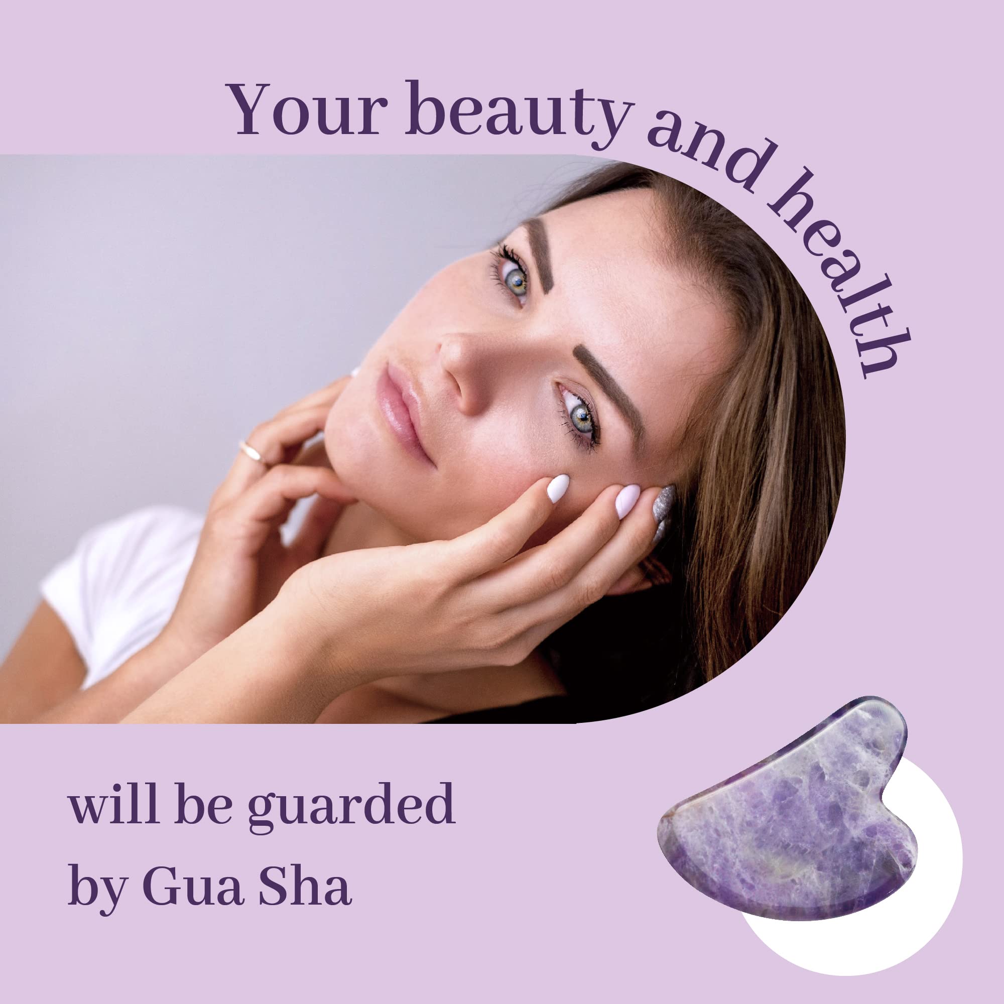 Reikistal Amethyst-Gua Sha Face Massager