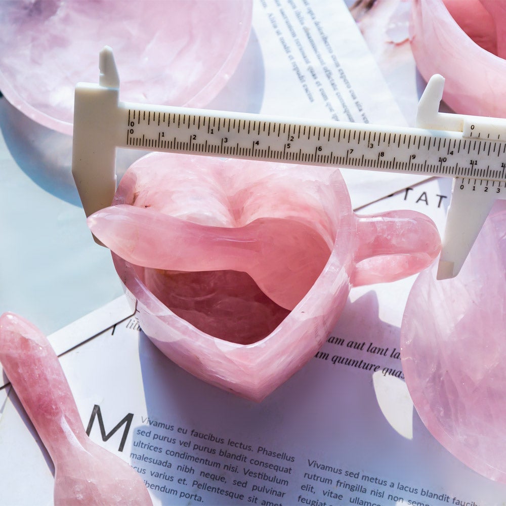 Reikistal Rose Quartz Heart Cup/Mug