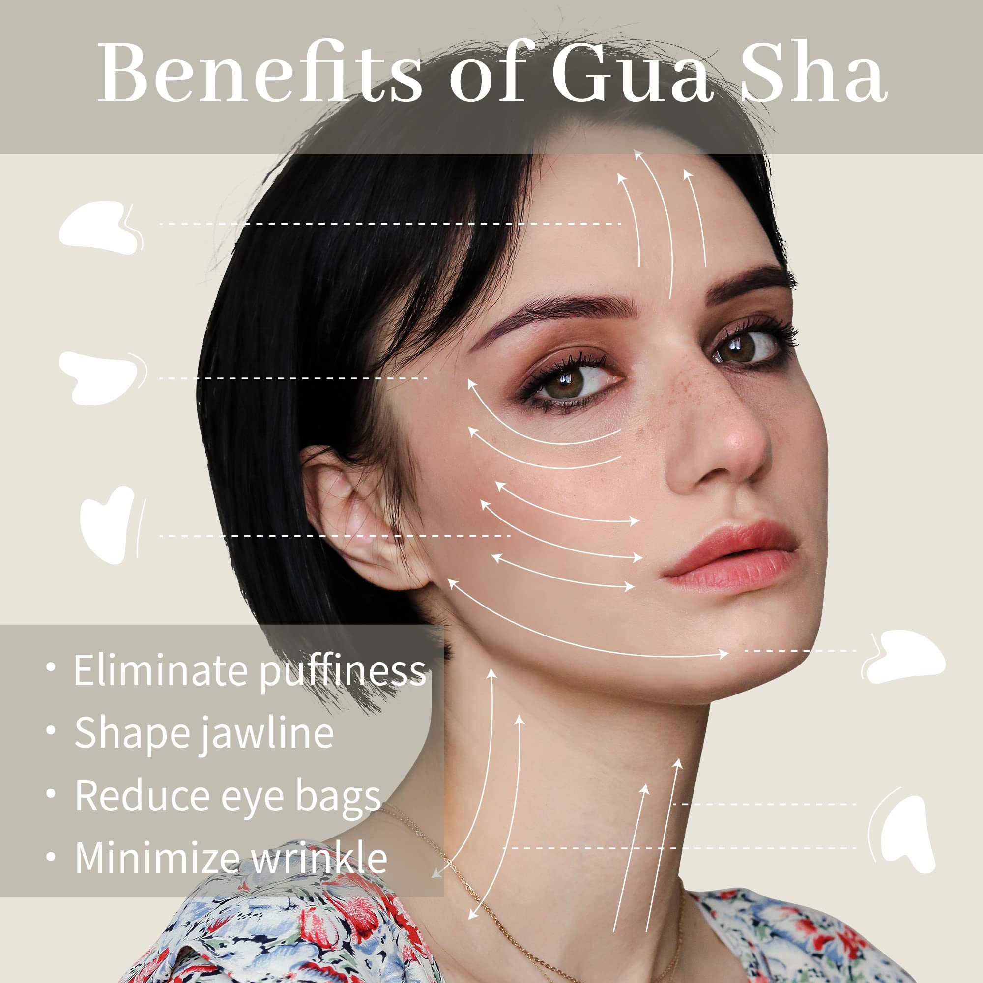 Reikistal White Crystal-Gua Sha Face Massager