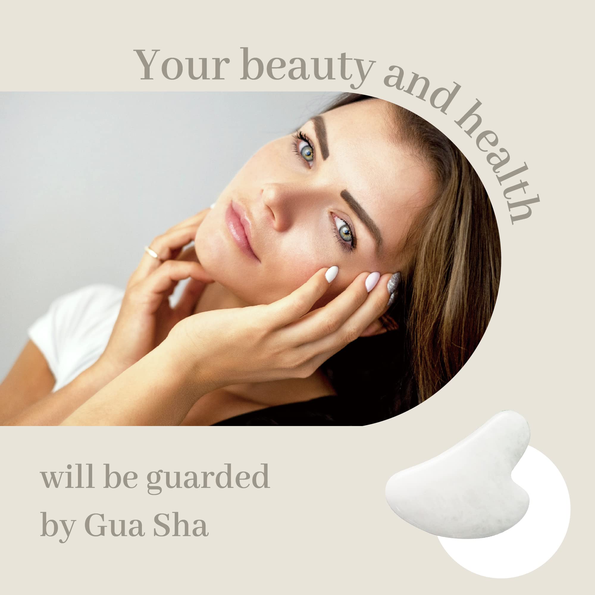 Reikistal White Crystal-Gua Sha Face Massager