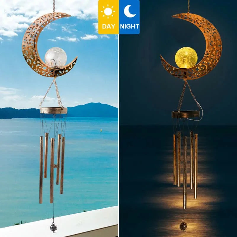 Reikistal Solar Moon or Sun Wind Chime Ornaments