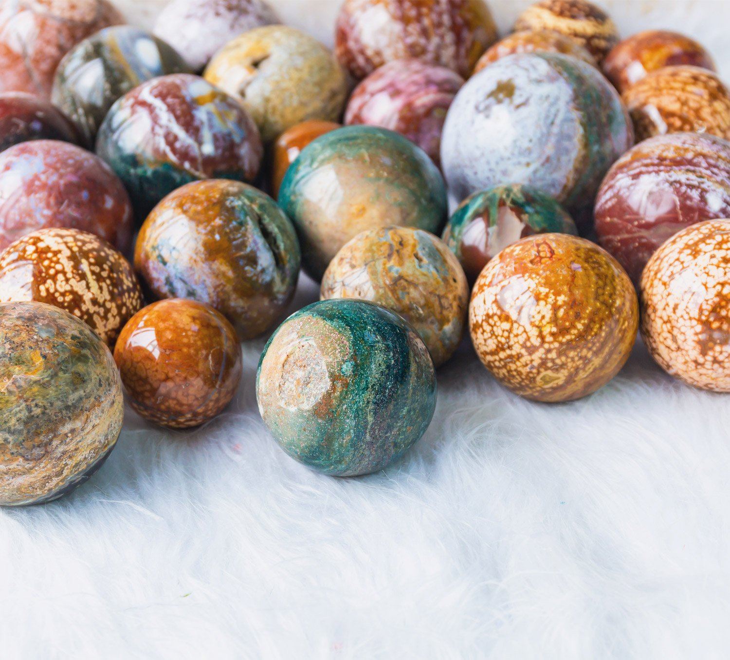 Reikistal Ocean Jasper Sphere