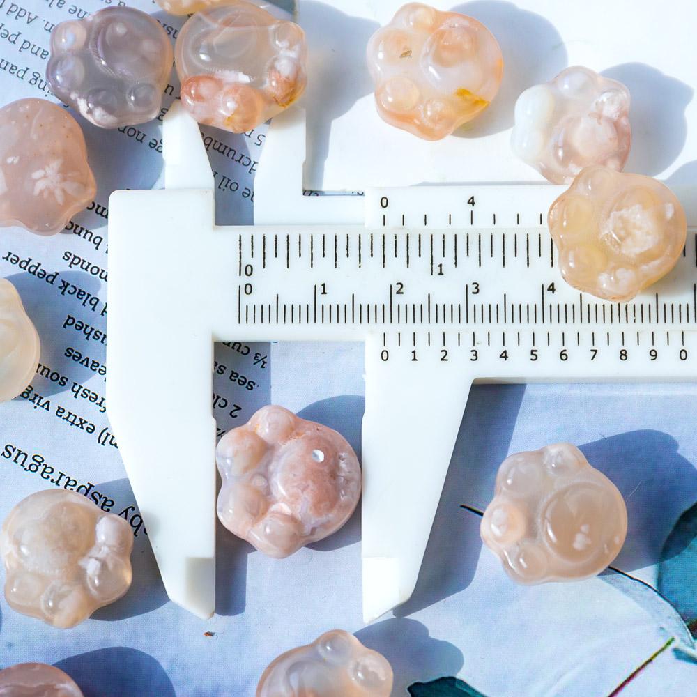 Reikistal Flower Agate Samll Paw