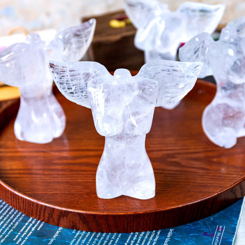Reikistal Clear Quartz Angel With Wing