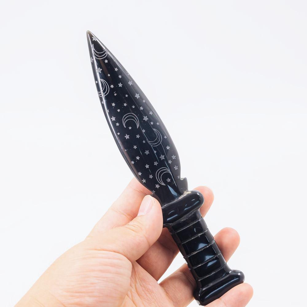 Reikistal Crystal Daggers/Knife With Moon Phase