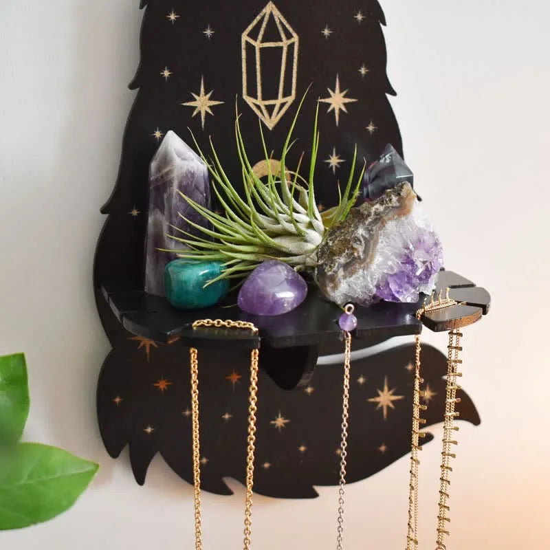 Reikistal Celestial Wolf Altar Crystal Shelf