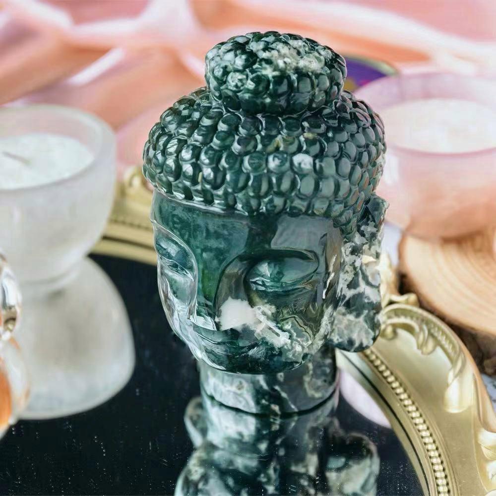 Reikistal Crystal Buddha Head
