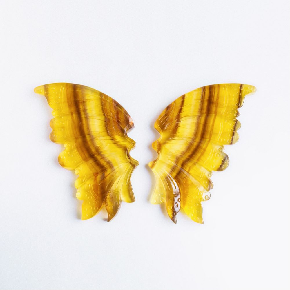 Reikistal A Pair Of Yellow Fluorite Wings