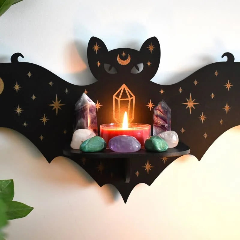 Reikistal Celestial Bat Altar Crystal Shelf