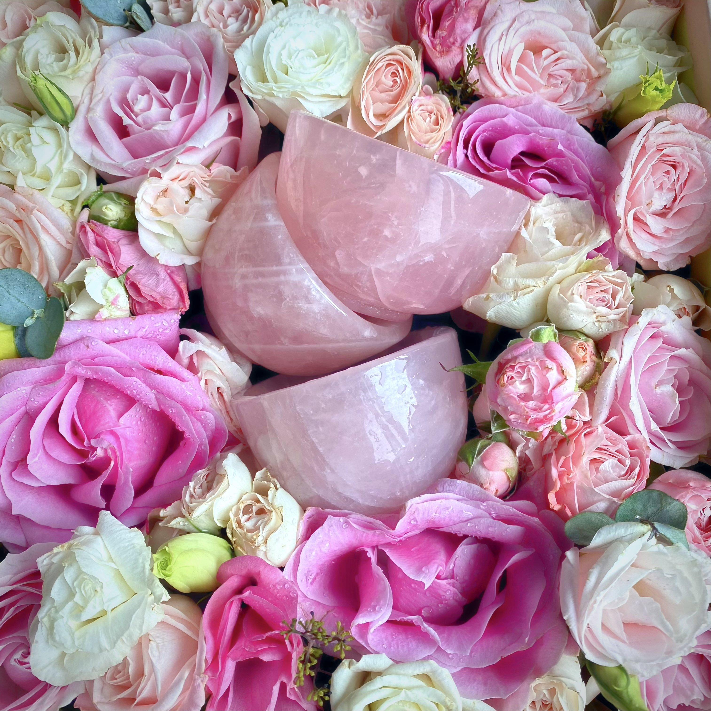 Reikistal Clear Quartz & Rose Quartz Small Cup