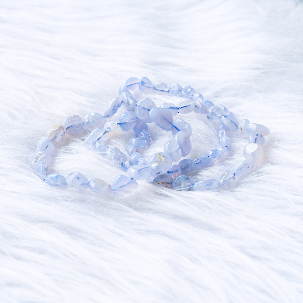 Reikistal【Chips Bracelet 】Blue Lace Agate