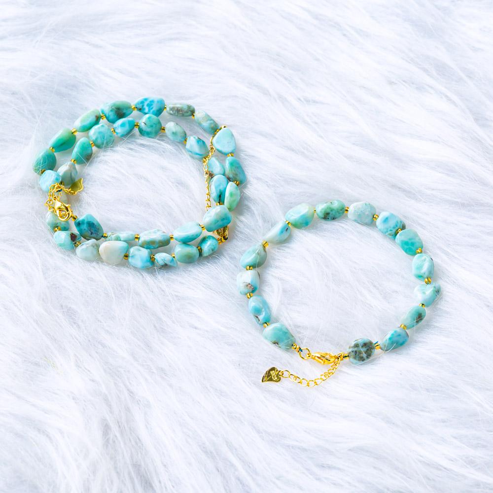 Reikistal 【Chips Bracelet 】Larimar