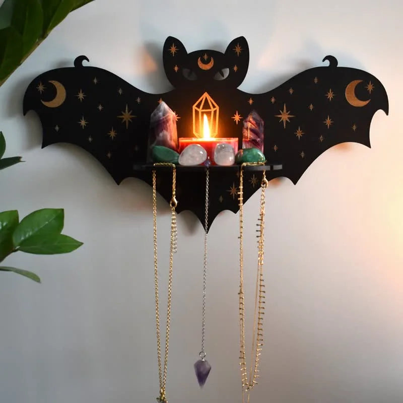 Reikistal Celestial Bat Altar Crystal Shelf