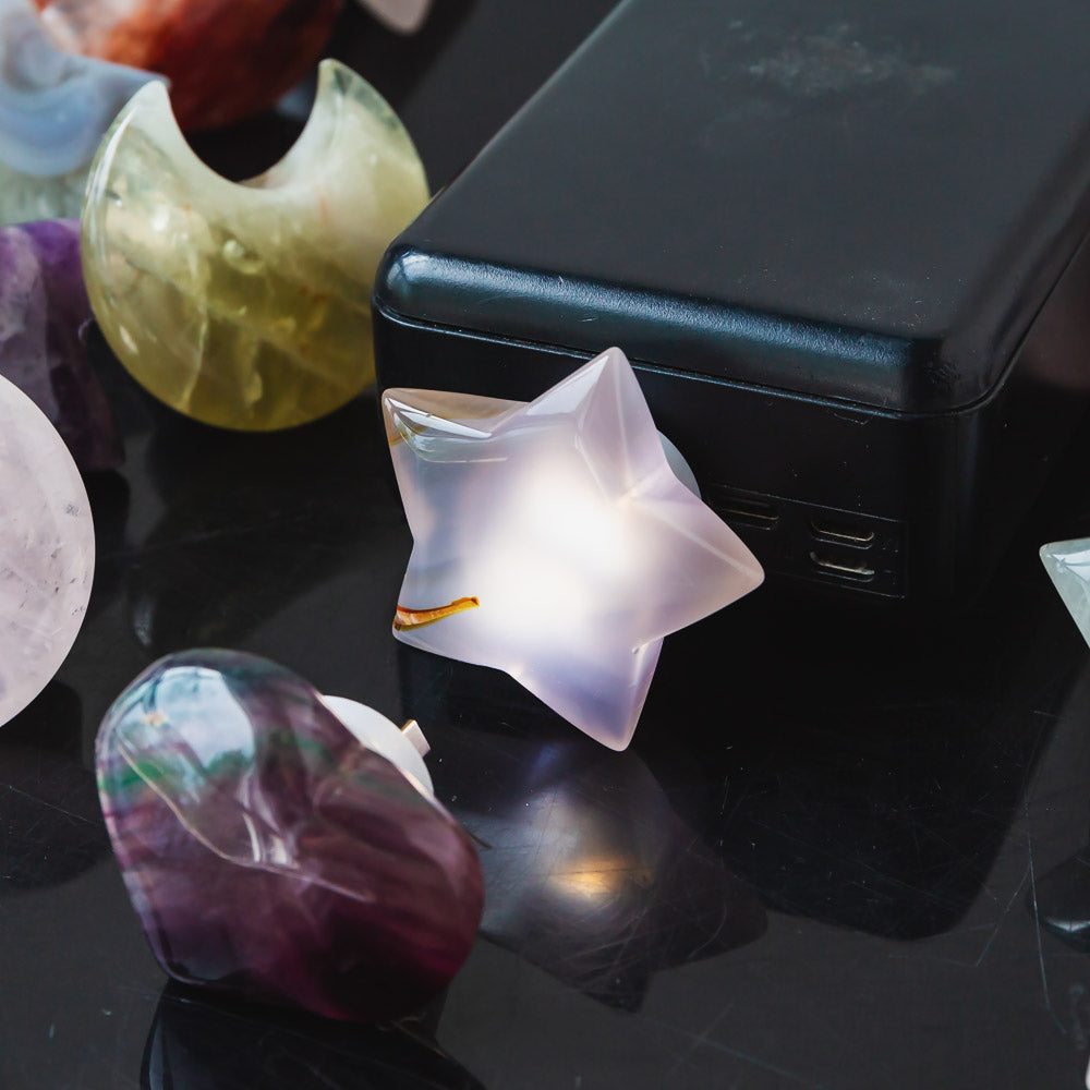 Reikicrystal Moon&Star USB Night Light