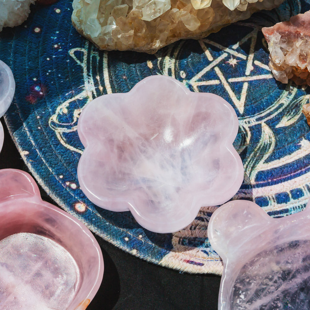 Reikicrystal Rose Quartz Bowl — Love And Healing