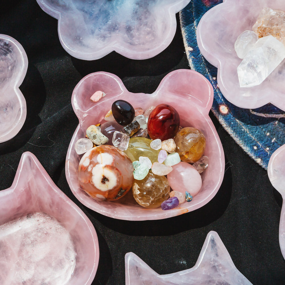 Reikicrystal Rose Quartz Bowl — Love And Healing