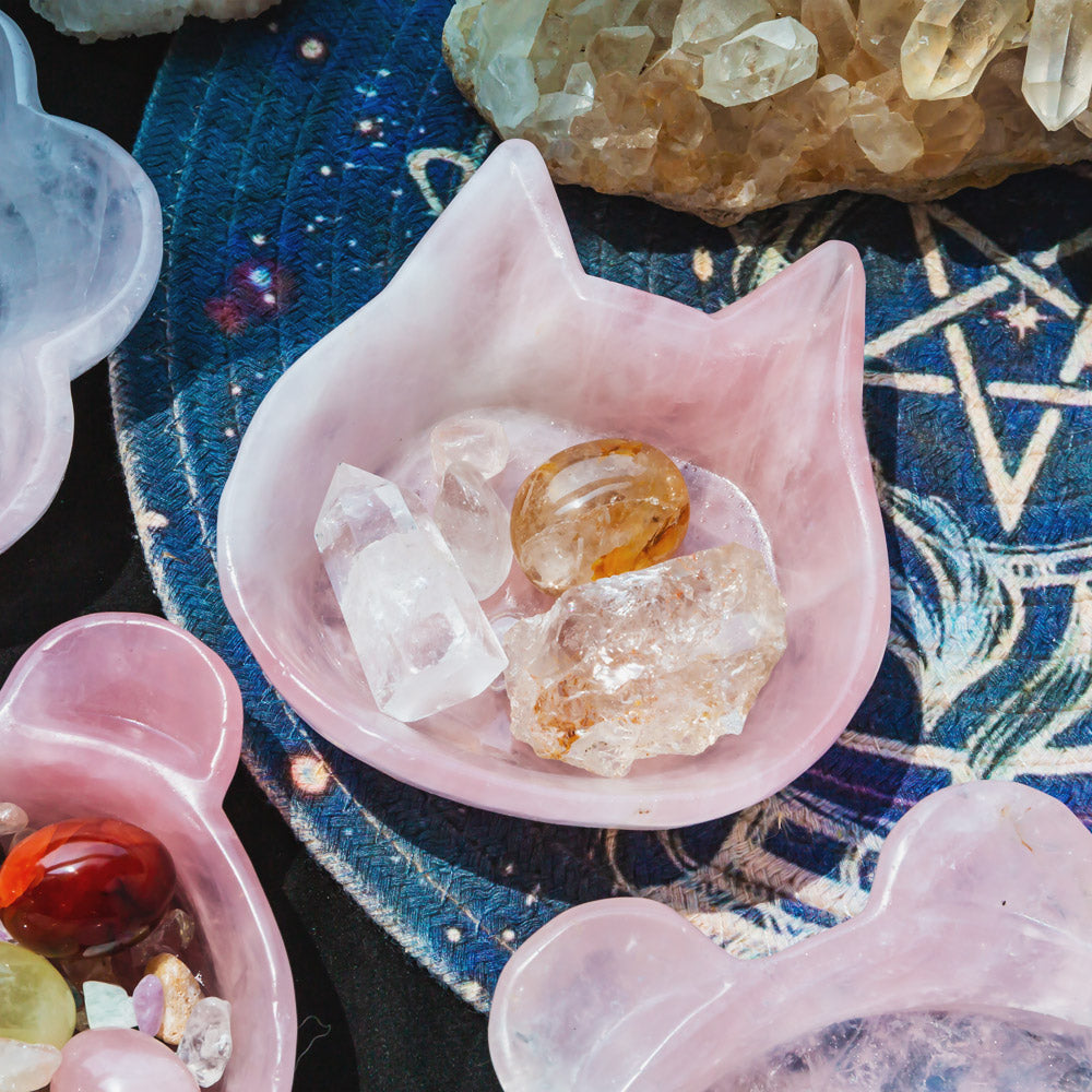 Reikicrystal Rose Quartz Bowl — Love And Healing