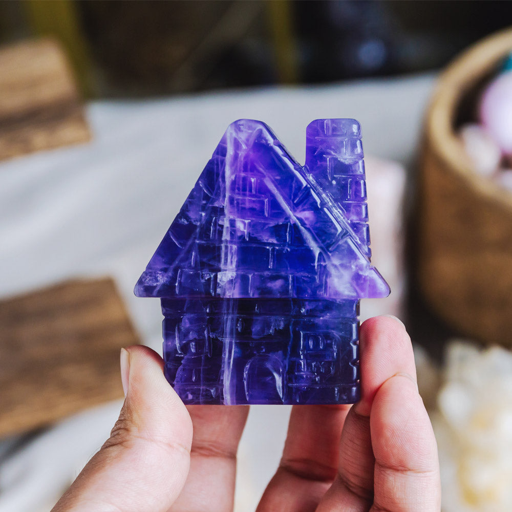 Reikistal Purple Fluorite House