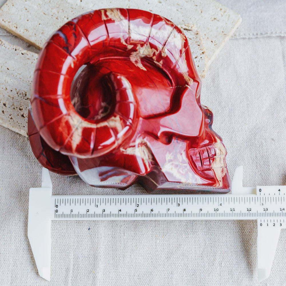 Reikistal Red Jasper Sheep Skull