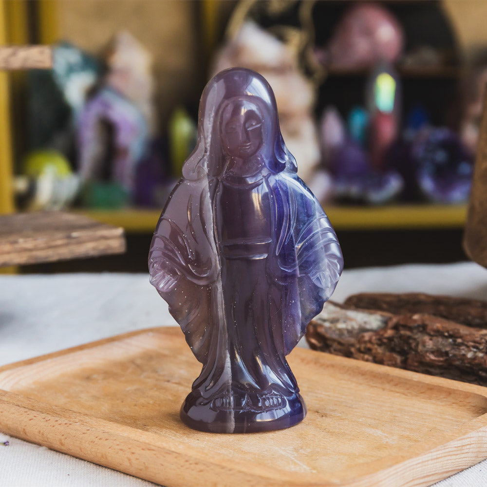 Reikistal Fluorite Virgin Mary