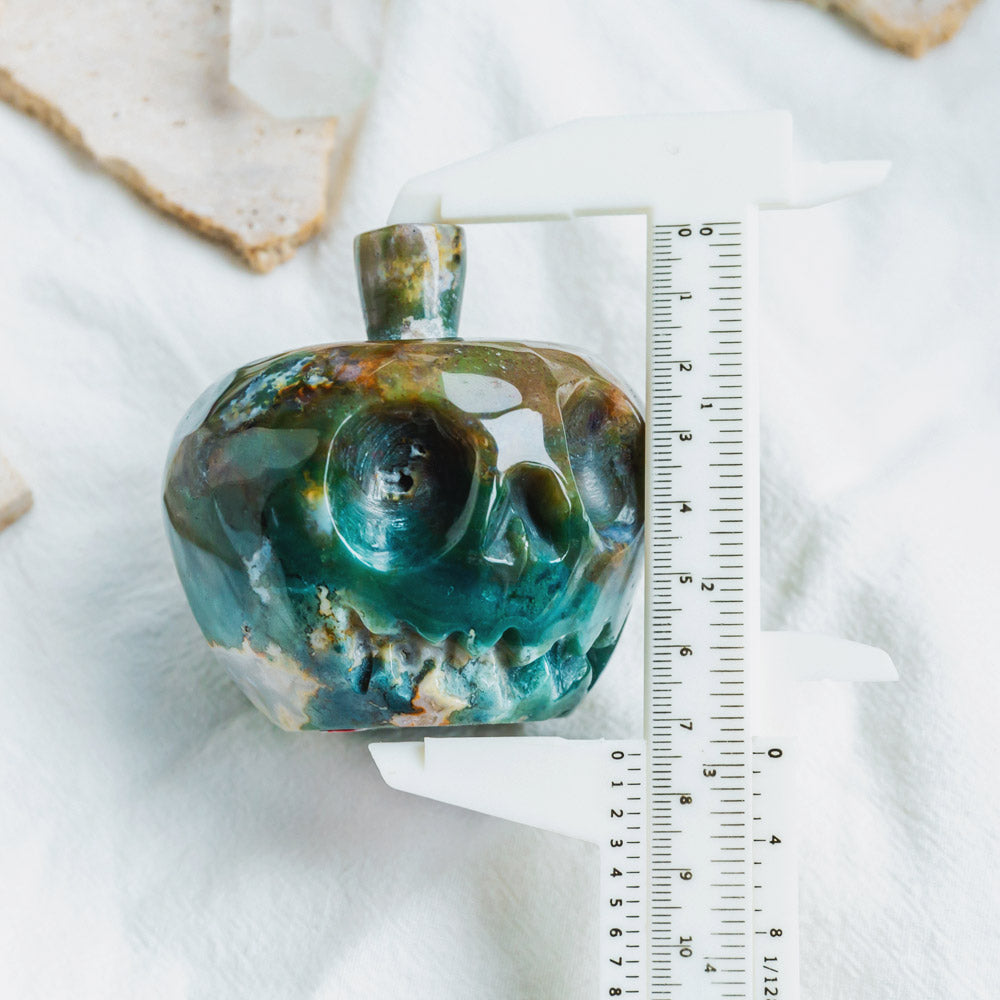 Reikistal Ocean Jasper Apple Skull