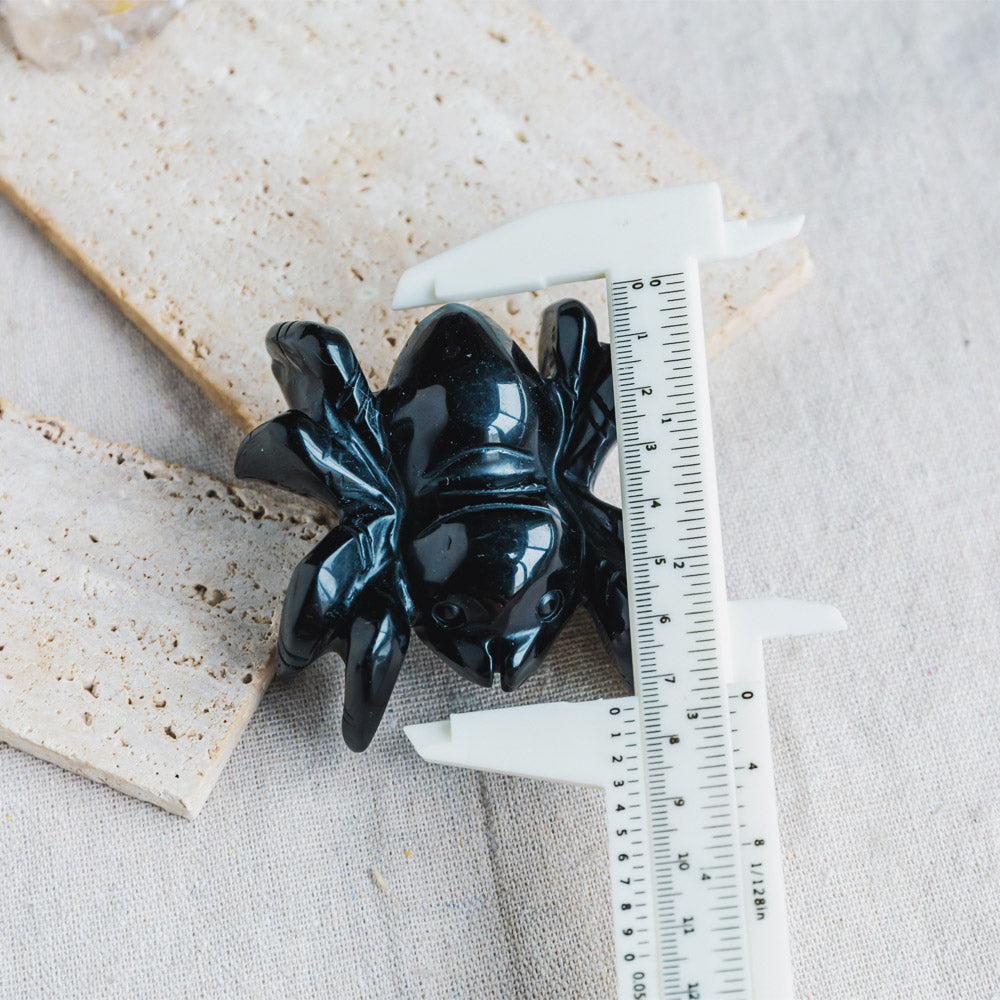 Reikistal Black Obsidian Spider