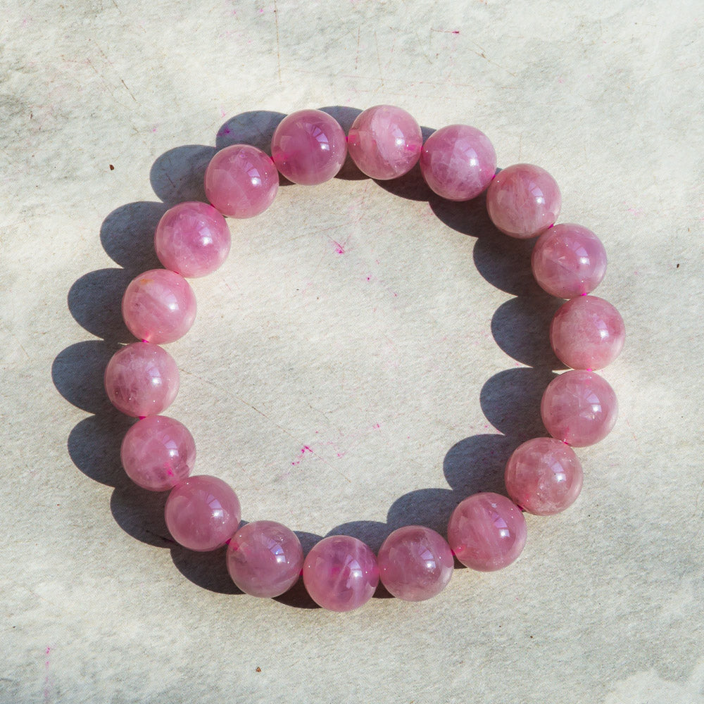 Reikistal Lavender Rose Quartz Bracelet