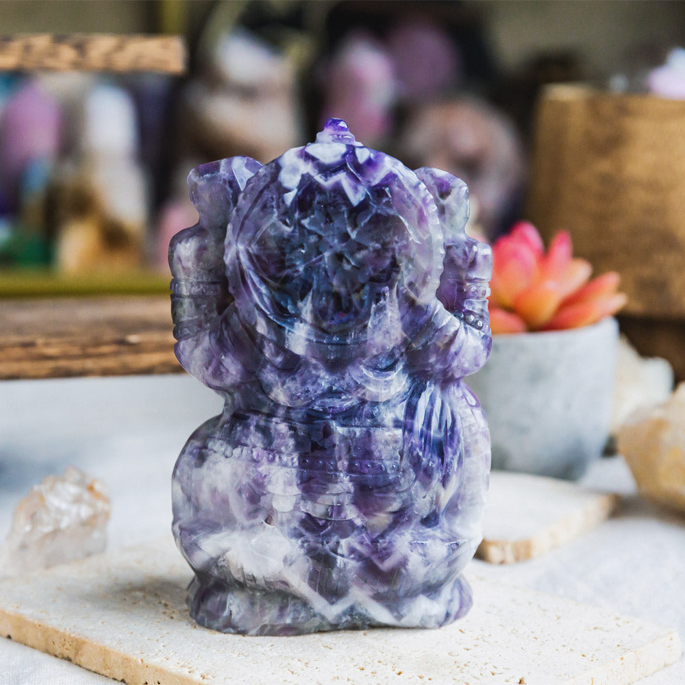 Reikistal Dream Amethyst Ganesha