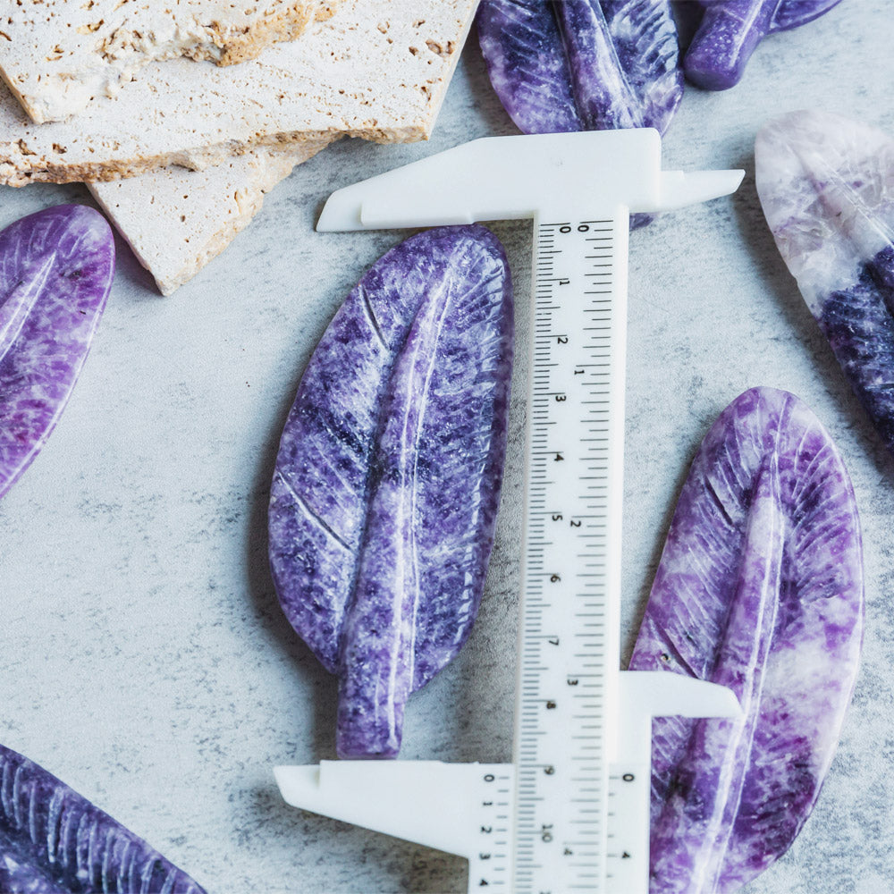 Reikistal Lepidolite Feather