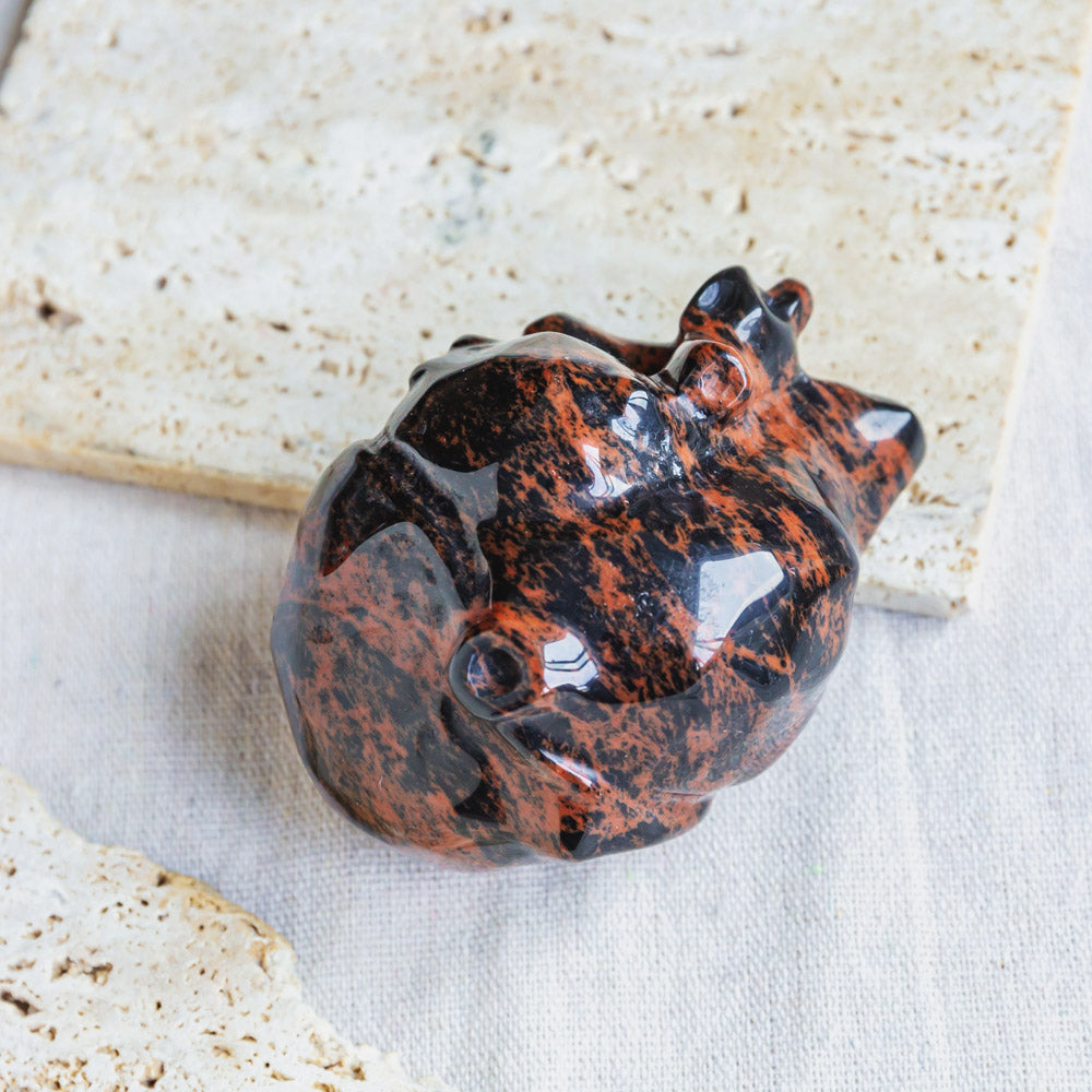 Reikistal Mahogany Obsidian Human Heart