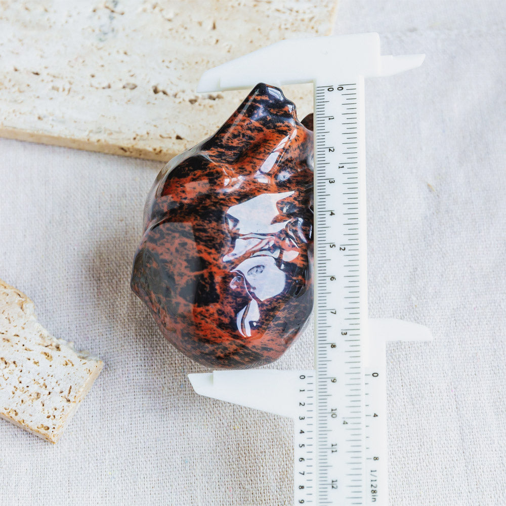 Reikistal Mahogany Obsidian Human Heart