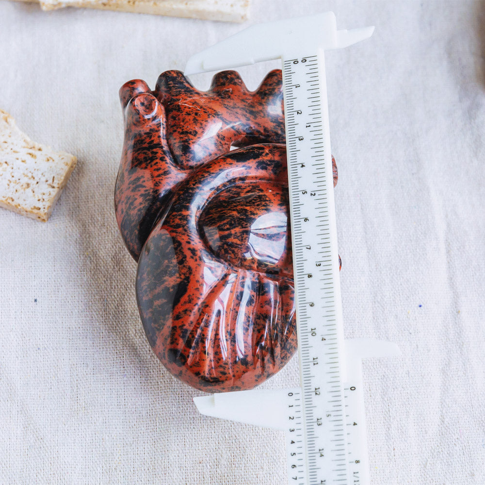 Reikistal Mahogany Obsidian Human Heart