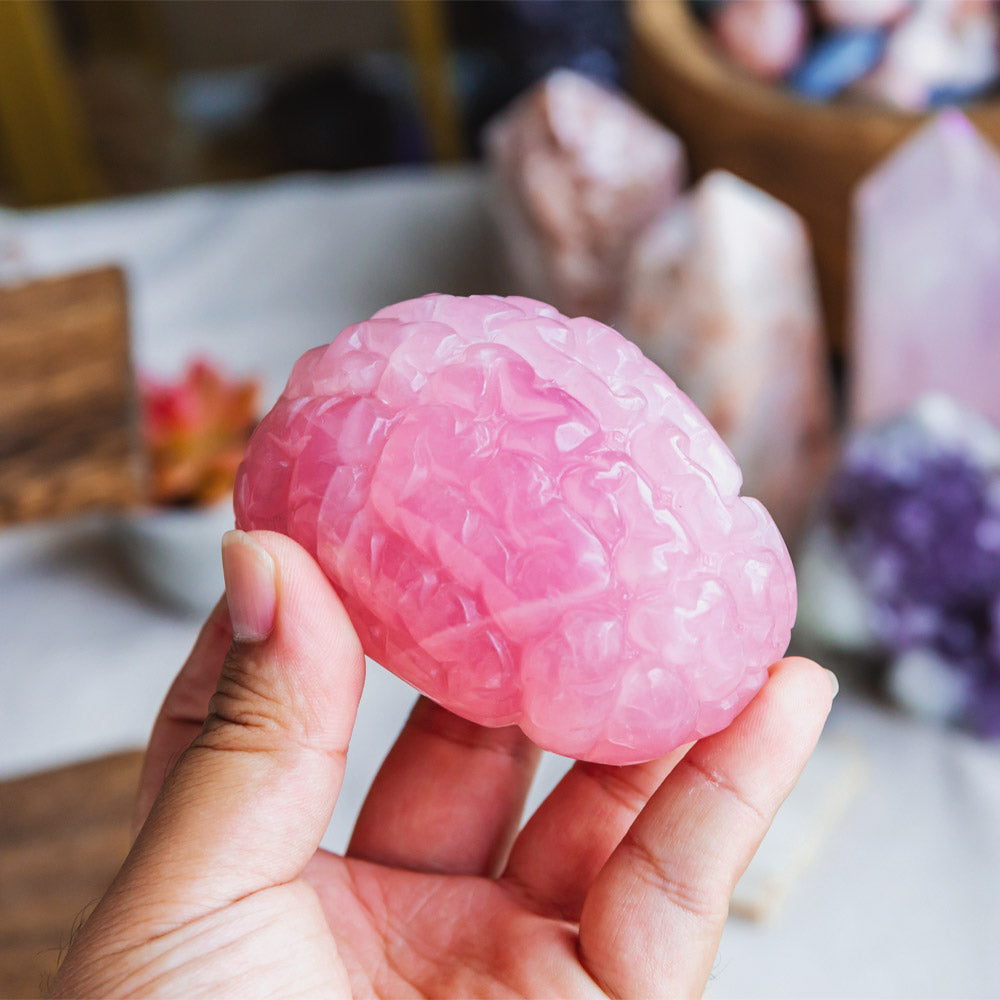 Reikistal Rose Quartz Brain