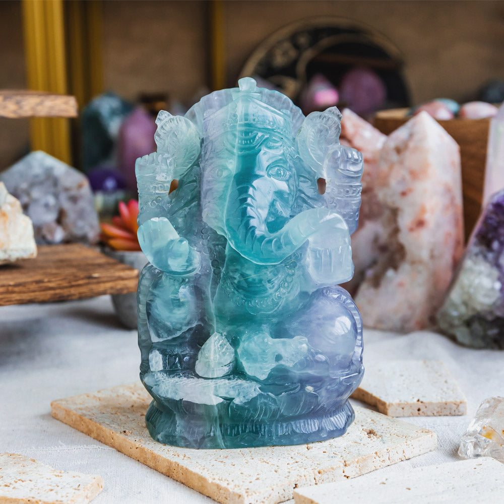 Reikistal Fluorite Ganesha