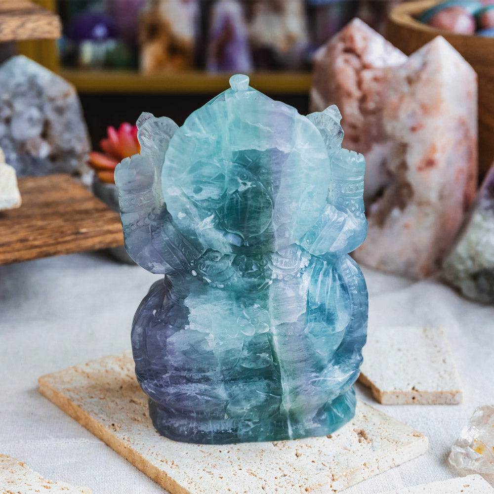 Reikistal Fluorite Ganesha