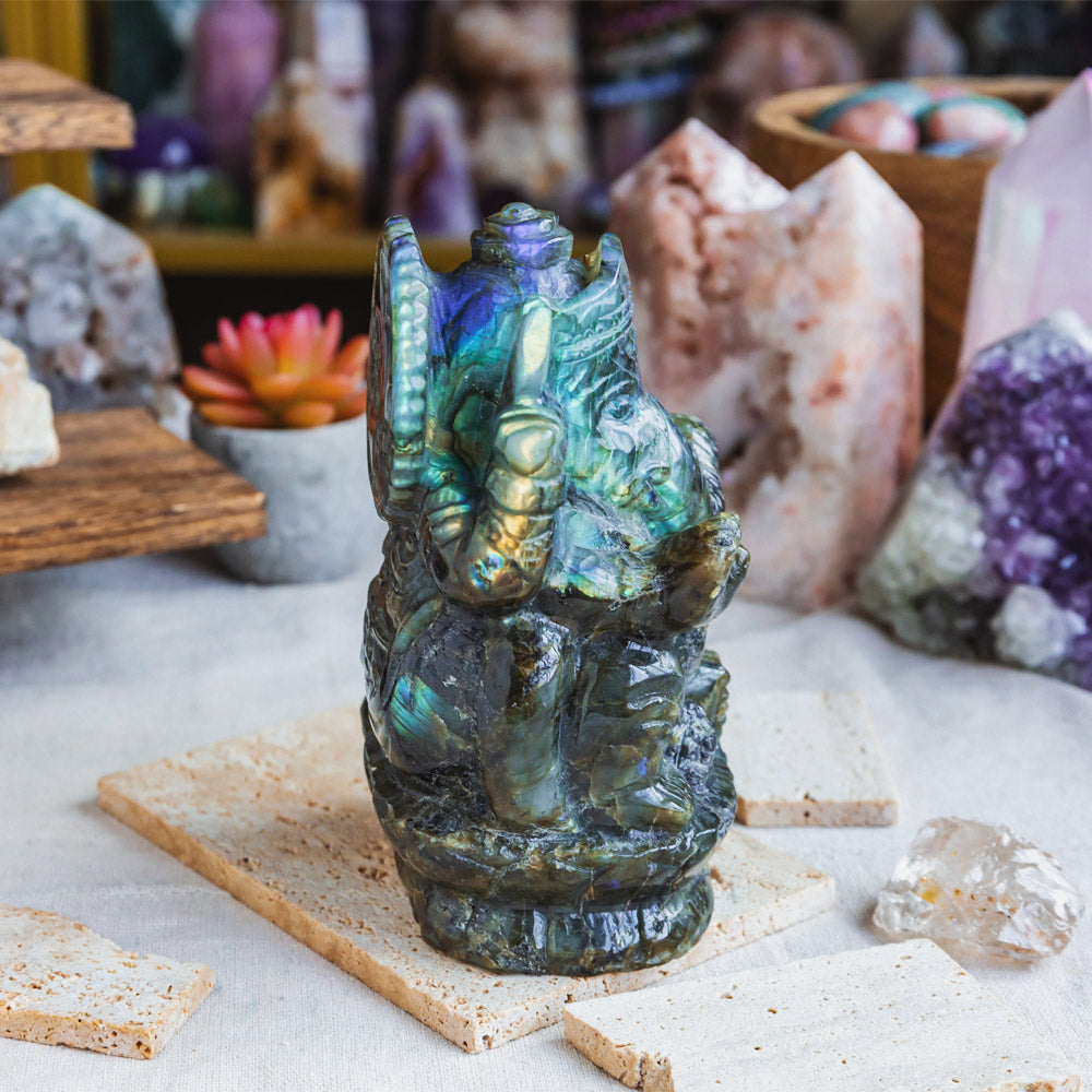 Reikistal Labradorite Ganesha