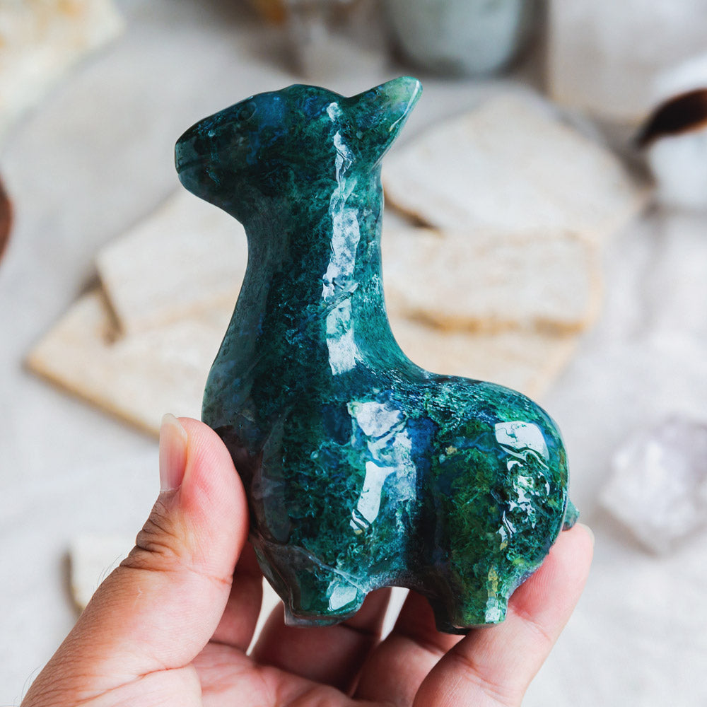 Reikistal Moss Agate Llama