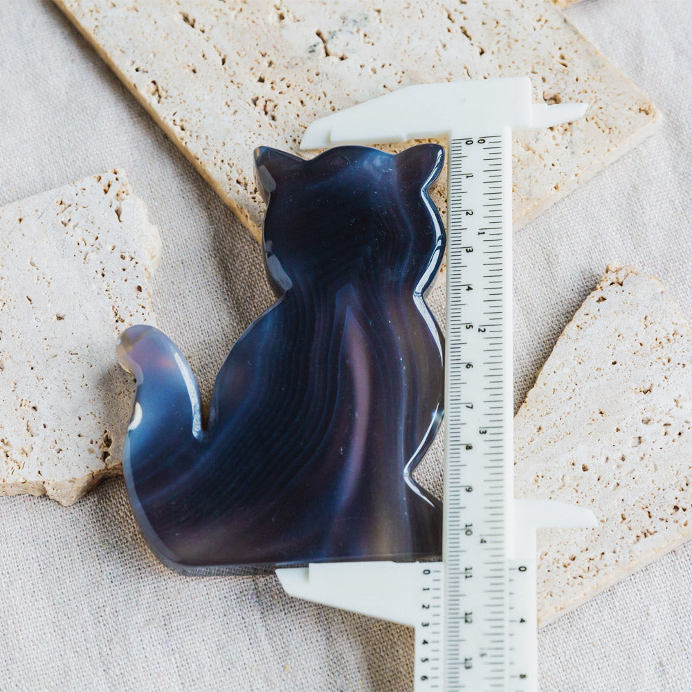 Reikistal Agate Cat Slice