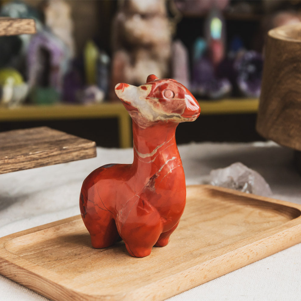 Reikistal Red Jasper Llama