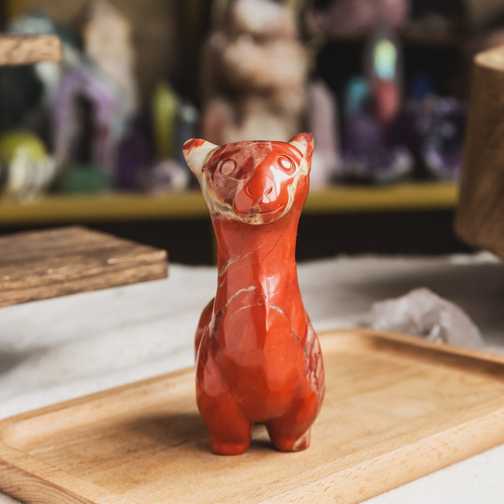 Reikistal Red Jasper Llama