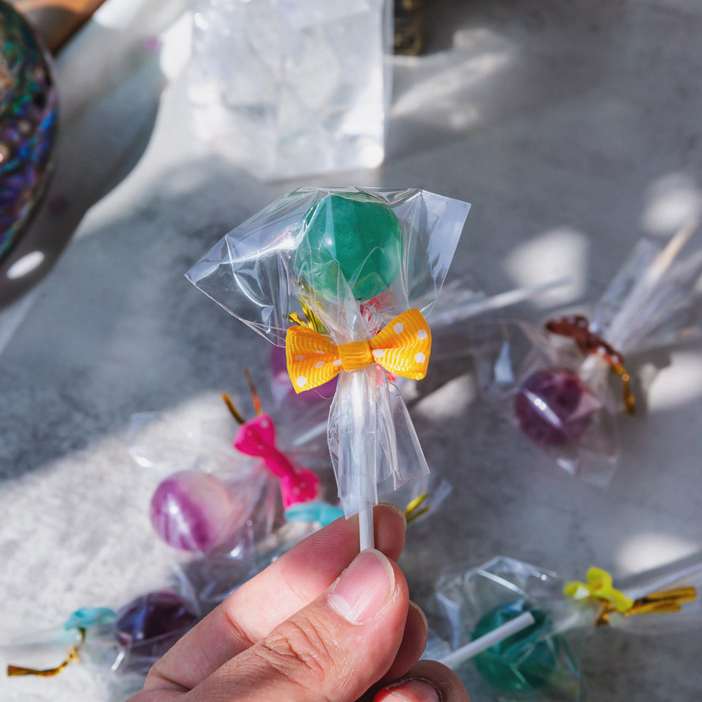 Reikicrystal Natural Crystal Fluorite Lollipop