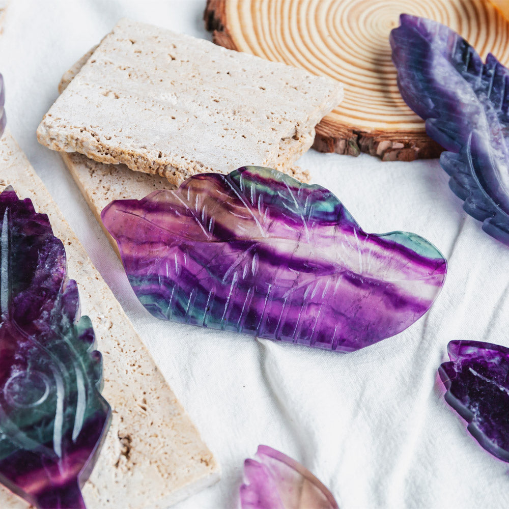 Reikistal Rainbow Fluorite Feather