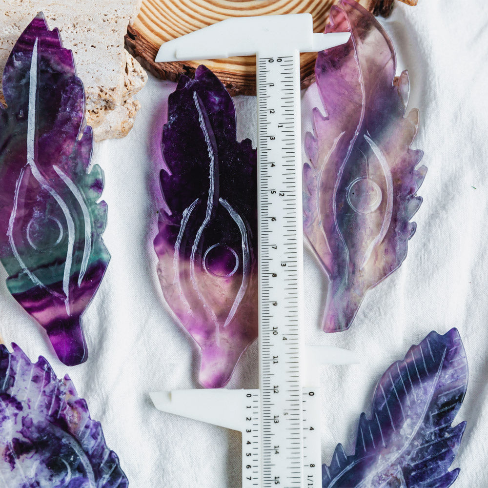 Reikistal Rainbow Fluorite Feather